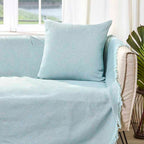 Διακοσμητική Μαξιλαροθήκη Charisma Cotton Solid Aqua 30X50